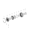 Diagram for Mopar Exhaust Seal Ring - 68253942AA