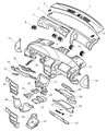 Diagram for Chrysler Concorde Glove Box - PP251AZ