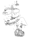 Diagram for 2006 Chrysler Sebring Automatic Transmission Shifter - 4593297AC