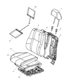 Diagram for 2009 Jeep Grand Cherokee Seat Cover - 1JG941DVAA