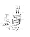 Diagram for 2016 Jeep Wrangler Seat Cover - 6CF65XDBAA