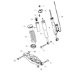 Diagram for 2017 Dodge Challenger Shock Absorber - 68072163AC