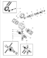 Diagram for Dodge Driveshaft Yokes - 5015190AA