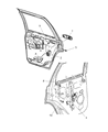 Diagram for 2009 Jeep Grand Cherokee Door Latch Assembly - 55113376AB