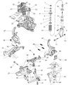 Diagram for Chrysler Cirrus Axle Support Bushings - 4616564