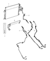 Diagram for 2011 Ram 1500 Transmission Oil Cooler Hose - 55056859AA