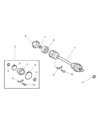 Diagram for 2006 Chrysler Crossfire Axle Shaft - 5140893AA