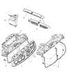 Diagram for 2003 Dodge Ram 1500 Grille - 5GR97WS2AE