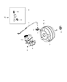 Diagram for Jeep Brake Booster Vacuum Hose - 68254678AA