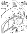 Diagram for Chrysler Pacifica Fuel Door - 4719704AB