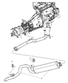 Diagram for 2005 Jeep Liberty Catalytic Converter - 52128909AC