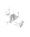 Diagram for 2020 Chrysler Voyager Engine Mount Bracket - 4893414AD