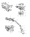 Diagram for Chrysler Steering Shaft - 5057223AA