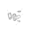 Diagram for 2014 Ram ProMaster 3500 Thermostat Gasket - 68099632AA