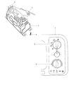 Diagram for Dodge Ram 1500 A/C Switch - 55055652AD