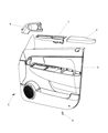 Diagram for 2009 Jeep Liberty Armrest - 1NH621K7AA