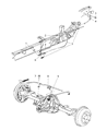 Diagram for 2010 Dodge Dakota Parking Brake Cable - 52013721AC