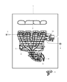 Diagram for 2008 Dodge Caliber Intake Manifold - 4884495AF