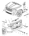 Diagram for Jeep Compass Emblem - 55157095AD