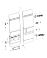 Diagram for Ram ProMaster 2500 Door Hinge - 68195669AB