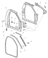 Diagram for 2004 Dodge Ram 2500 Weather Strip - 55275611AD