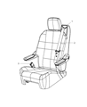 Diagram for 2009 Dodge Grand Caravan Seat Belt - 1JX90XDVAB