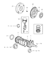 Diagram for Chrysler Town & Country Crankshaft - 4781643AA