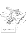 Diagram for Ram Dakota Tie Rod Bushing - 52038783AC