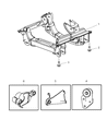 Diagram for Jeep Liberty Front Cross-Member - 52129324AA