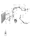 Diagram for Dodge Journey A/C Hose - 5058876AC