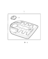 Diagram for 2014 Jeep Cherokee Engine Cover - 4627429AA