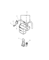 Diagram for 2000 Chrysler Sebring Coolant Reservoir - MB957770