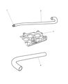 Diagram for 2009 Dodge Charger PCV Valve Hose - 4792850AA