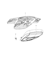 Diagram for 2021 Dodge Charger Dome Light - 5LN18DX9AD