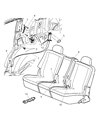 Diagram for 2004 Dodge Durango Seat Belt - 5HP93BD1AD