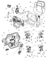 Diagram for Mopar Window Motor - 68014953AA