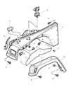 Diagram for 2001 Jeep Wrangler Fender - 5003950AD