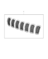 Diagram for 2018 Jeep Cherokee Grille - 6CY39LS1AC