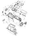 Diagram for 2007 Dodge Durango Cup Holder - 5127841AA