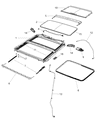 Diagram for 2015 Ram 1500 Sunroof - 68049127AB