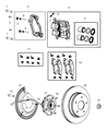 Diagram for 2020 Ram 1500 Brake Pad - 68334862AB