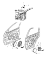 Diagram for Jeep Grand Cherokee Car Speakers - 56038411AC