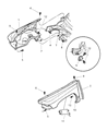 Diagram for 2000 Dodge Dakota Wheelhouse - 55256848AB