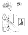 Diagram for 1999 Dodge Grand Caravan Car Speakers - 4685613AG