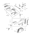 Diagram for Jeep Cherokee Fender - 68103309AD