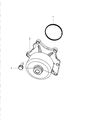 Diagram for 2004 Dodge Ram 2500 Water Pump - 5037164AC