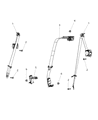 Diagram for 2011 Dodge Charger Seat Belt - 1UB44DX9AA