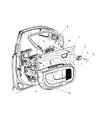 Diagram for 2009 Dodge Journey Door Moldings - 1JB03XXXAA