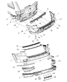 Diagram for 2020 Jeep Grand Cherokee Bumper - 68310168AB