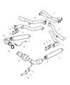 Diagram for Dodge Viper Exhaust Pipe - 5290178AD
